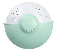 First Aid Only Luz nocturna para bebés con proyector de estrellas y música con canciones infantiles y sonidos de la naturaleza, verde menta, P-10034