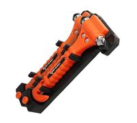 First Aid Only Martillo de emergencia 2 en 1 con cortador de cinturones (juego de 2) | Martillo de emergencia para coche en un práctico soporte con sistema Quick-Click | P-30001 00