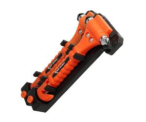 First Aid Only Martillo de emergencia 2 en 1 con cortador de cinturones (juego de 2) | Martillo de emergencia para coche en un práctico soporte con sistema Quick-Click | P-30001 00