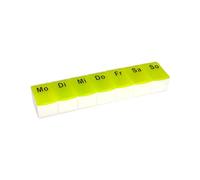 First Aid Only Pastillero para 7 días | Caja de medicamentos para dosificación semanal | Pastillero compacto para viajes con compartimentos individuales extraíbles | P-10031