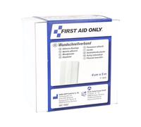First Aid Only Rollos de tiritas de 5 metros x 4 cm | Tiritas a medida en un práctico dispensador | Tiritas recortables en un paquete económico | Respetuosas con la piel y sensibles | P-10040