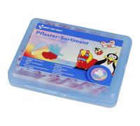 First Aid Only Set de tiritas para niños, 45 unidades | Set de tiritas de colores para niños | Caja de tiritas con diferentes tamaños y motivos | Suaves para la piel | P-10069 00