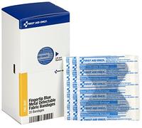 First Aid Only Smart Compliance - Vendajes de metal para dedos detectables, color azul