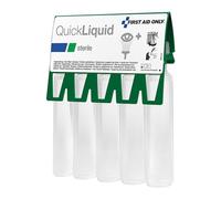 First Aid Only Solución de lavado ocular QuickLiquid (5 x 20 ml) | Solución salina estéril al 0,9% para lavado ocular de emergencia | 5 x 20 ml de cloruro de sodio | P-44009 00