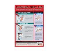 First Aid Wall Art: Heimlich Maneuver Poster Canvas Print for Decoration in Living Room Office Bedroom(Unframed,16x24inch(40x60cm))