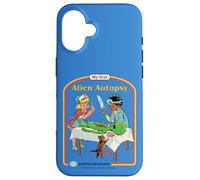 First Alien Autopsy Sarcastic Retro Funny Adult Humor Carcasa para iPhone 16