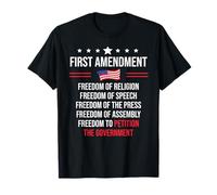First Amendment Freedom of Speech 1st Amendment US Democracy Camiseta