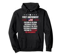 First Amendment Freedom of Speech 1st Amendment US Democracy Sudadera con Capucha