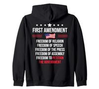 First Amendment Freedom of Speech 1st Amendment US Democracy Sudadera con Capucha
