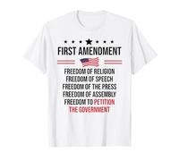 First Amendment Freedom of Speech Free Press 1st Amendment Camiseta