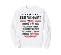First Amendment Freedom of Speech Free Press 1st Amendment Sudadera