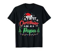 First Christmas As A Dad New Papa 1st Christmas 2025 Camiseta