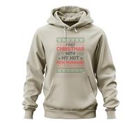 First Christmas with My Hot New Husband - Sudadera con capucha unisex con capucha para Navidad, naturaleza, L