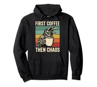 First Coffee Then Chaos Sudadera con Capucha
