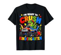 First Day Kindergarten T Rex Monster Truck Back To School Camiseta