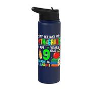 First Day of Fourth Grade My 1st Day of 4th Grade Girls Boys Stainless Steel Insulated Water Bottle