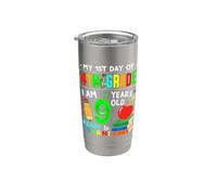 First Day of Fourth Grade My 1st Day of 4th Grade Girls Boys Vaso térmico de acero inoxidable de doble pared