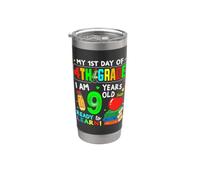 First Day of Fourth Grade My 1st Day of 4th Grade Girls Boys Vaso térmico de acero inoxidable de doble pared