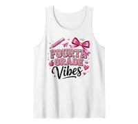 First Day of School Fourth Grade Vibes Camiseta sin Mangas