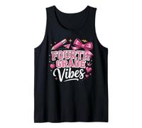 First Day of School Fourth Grade Vibes Camiseta sin Mangas