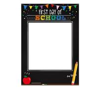First Day of School Photo Frame, simple primer día de escuela de apelación de la foto de regreso a las decoraciones escolares, densos duraderos regalos para niños para niños y niñas