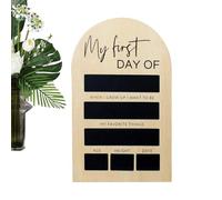 First Day of School Sign, Chalkboard Board, Last Day Memory Prop,7.09x11.81 Inches, Portable Design with Writable, Ideal for Kids Students Classroom Photograph Use, Long Lasting