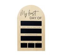 First Day Of School Sign - Changeable Message Sign, Reusable Last Day Of School Poster | 7X11 Inch Portable Chalkboard Board For Photograph Kids Kindergarten Lasting Memories Classroom Students
