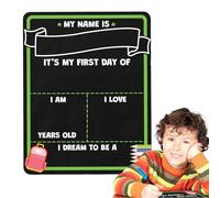 First Day Of School Sign - Photo Photo Reutilizable Blackboard De Doble Cara | Marcador De Hitos Primero Y Último Día De La Pizarra De La Escuela | Mis Primeros Daiy En Schooil Signs Signs Adecu