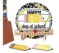 First Day Of School Sign - Reusable Kindergarten Decorations With Stand