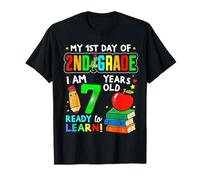 First Day of Second Grade Boys Girls 1st Day of 2nd Grade Camiseta