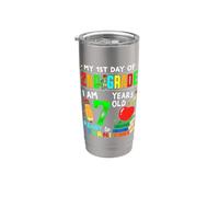 First Day of Second Grade Boys Girls 1st Day of 2nd Grade Vaso térmico de acero inoxidable de doble pared