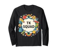 First Day TK TK Squad Fun TK Teacher - Aprendizaje temprano para Mujer Manga Larga