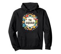 First Day TK TK Squad Fun TK Teacher - Aprendizaje temprano para Mujer Sudadera con Capucha