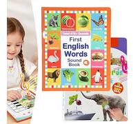 First English Words Sound Book, My First English Sound Book con más de 470 Palabras, 21 Temas, Divertido Libro de Sonidos de Palabras en inglés, Libro de Sonido del Alfabeto (2 Unidades)