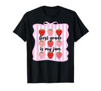 First Grade is My Jam Strawberry - Arco para maestras de Primer Grado Camiseta
