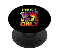 First Grade Vibes Back To School Teacher Student Tie Dye PopSockets PopGrip Adhesivo