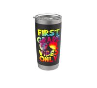First Grade Vibes Back To School Teacher Student Tie Dye Vaso térmico de acero inoxidable de doble pared