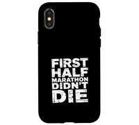 First Half Marathon Didn'T Die Runner Race Finisher |- Carcasa para iPhone X/XS