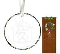First Home Ornament 2024, Crystal Glass Ornament, Housewarming Christmas Ornament, Holiday Decorations, Couple Christmas Ornament, New Home Decor, Keepsake Holiday Ornament, Christmas for Women