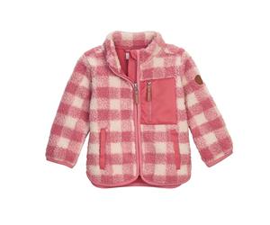 first instinct by killtec Niños Chaqueta polar con cuello alto FIOW 50 MNS FLC JCKT, dark rouge, 98/104, 43362-000