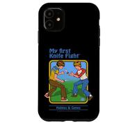 First Knife Fight Sarcastic Retro Vintage Funny Adult Humor Carcasa para iPhone 11