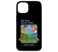 First Knife Fight Sarcastic Retro Vintage Funny Adult Humor Carcasa para iPhone 13