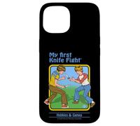 First Knife Fight Sarcastic Retro Vintage Funny Adult Humor Carcasa para iPhone 15