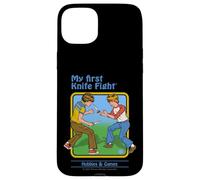 First Knife Fight Sarcastic Retro Vintage Funny Adult Humor Carcasa para iPhone 15 Plus