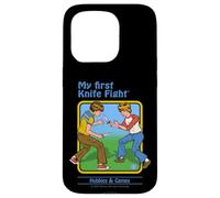 First Knife Fight Sarcastic Retro Vintage Funny Adult Humor Carcasa para iPhone 15 Pro
