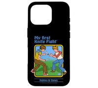 First Knife Fight Sarcastic Retro Vintage Funny Adult Humor Carcasa para iPhone 16 Pro