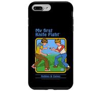 First Knife Fight Sarcastic Retro Vintage Funny Adult Humor Carcasa para iPhone 7 Plus/8 Plus