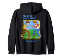First Knife Fight Sarcastic Retro Vintage Funny Adult Humor Sudadera con Capucha