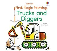 First magic painting trucks and diggers