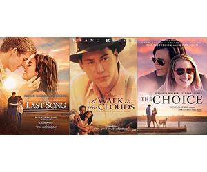 First Meet Romance Classics Nicholas Sparks The Last Song & The Choice + A Walk in The Clouds 3-DVD Love Bundle